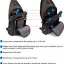 NICGID Sling Bag Chest Shoulder Backpack Crossbody Bags for Tablet Laptop Outdoor Hiking Men Women