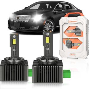 Fit for Cadillac 2013-2017 XTS ATS 2016-2019 CTS D3S Xenon Bulbs Only, 13587843 Projector 35W HID Light Replace, 30000LM 600% Brighter D3SC1 Bi-xenon Light, 6000K Cool White, Pack of 2