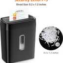Amazon Basics 12-Sheet Cross-Cut Paper and Credit Card Shredder with Overheat Protection, Black (New Model)