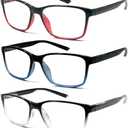 JOSCHOO Reading Glasses 5 Pack Blue Light Blocking Readers Spring Hinge Glasses for Reading for Men and Women (5 Mix Clour-2)