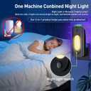 Fruit Fly Trap for Indoors with 10 Refills, 2 in 1 Fly Trap Indoor with Night Light for Home, Gnat Traps for House Indoor, Plug-in Insect Trap for Gnats, Flies, Moths, and Other Bugs-Black