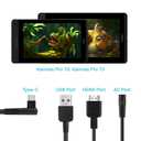 HUION 3-in-1 Cable for KAMVAS Pro 12/13/16 Graphics Drawing Monitor