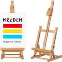 MEEDEN Tabletop Easel for Painting H-Frame, Adjustable Painting & Display Table Top Easel Stand, Hold Canvas up to 16", Sturdy Beech Wood Table Art Easel for Adults, Kids, Beginners