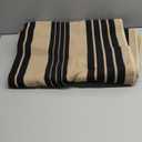 OJIA Fall Outdoor Rug 3'x5', Black and Tan Area Rug Machine Washable Rugs Cotton Hand Woven Entry Rug Indoor Outdoor Striped Carpet for Front Porch/Deck/Backyard/Camping/Living Room