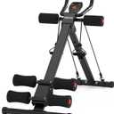 RELIFE REBUILD YOUR LIFE AB Workout Machine Adjustable Ab Trainer Machine Foldable Ab Cruncher Strength Training Equipment for Home Gym, Full Body Workout Equipment 440 LBS