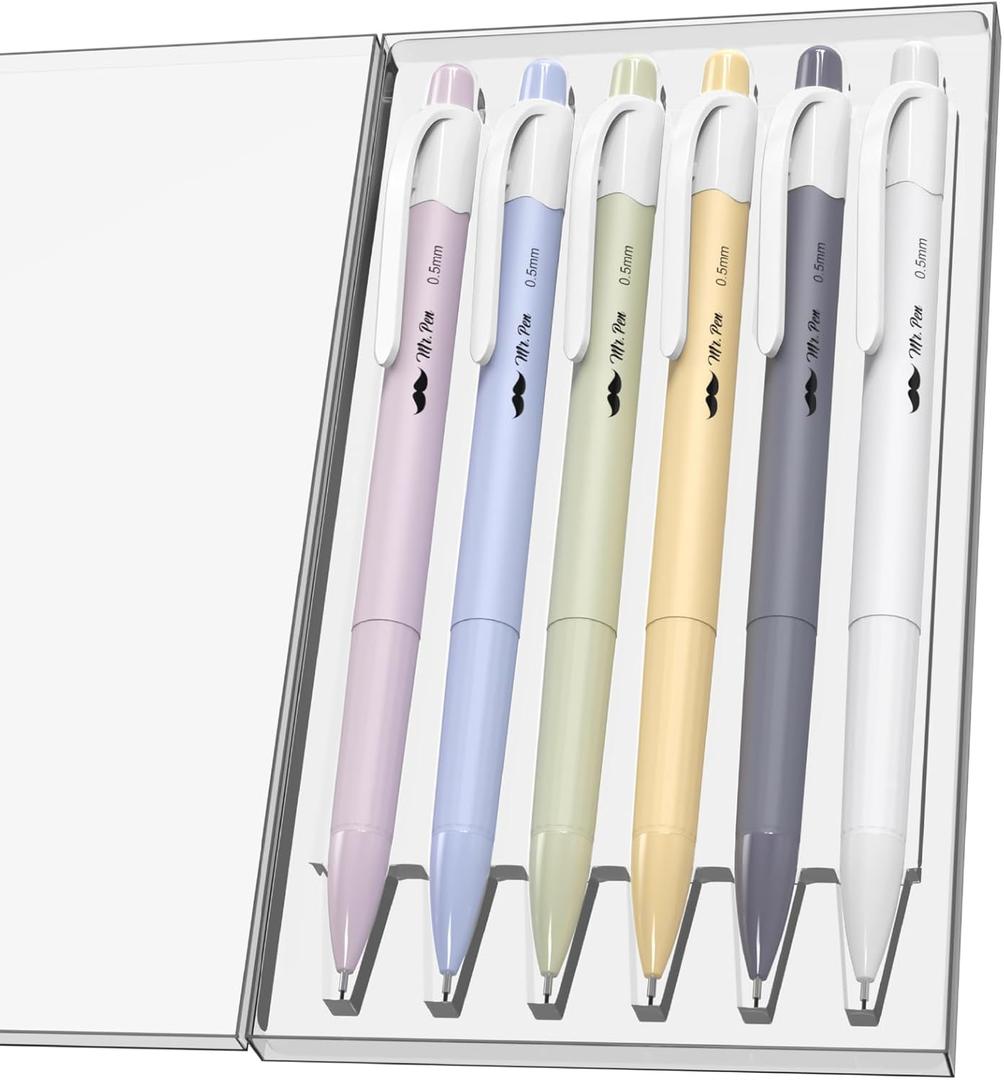 Mr. Pen- 0.5mm Mechanical Pencil Set, 6 Pack, Macaron Pastel, Cute Mechanical Pencils 0.5mm, Lead Pencils 0.5