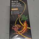 Black Hair Dye Shampoo 3 in 1, Hair Color Shampoo for Cover Grey Hair, Natural with Herbal Ingredient for Men and Women (Black)