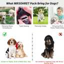 MRSOHRET 20Pcs Puppy Chew Toys for Teething, Dog Chew Toys with Rope Toy, Pet Dog Toothbrush, Treat Balls, Plush Toys and Squeaky Toys for Small Medium Dogs with Basket