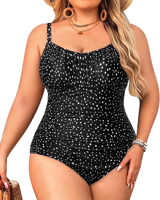 Miraclesuit Women's Swimwear Pin Point Love Knot Sweetheart Neckline Full Bust Support Underwire Bra Tankini Bathing Suit Top, 22W