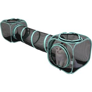 Kitty City Outdoor Catio Furniture and Play Kits for Cats, Two Way Tunnel