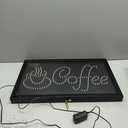 LED Neon Coffee Sign with Cup Icon – Light-Up Café Open Window Display for Coffee Shops, Restaurants, and Business Walls – Eye-Catching Light Sign for Indoor Use