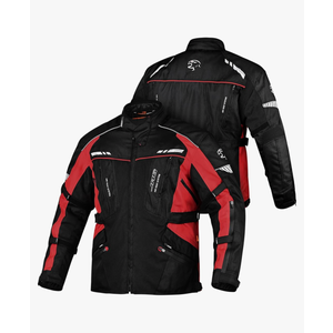 JAG Touring Motorcycle Jacket for Men, Dual Sports Water Resistant Adventure Riding Jacket with Cordura Fabric & CE Armor, size: M