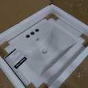 Swiss Madison Well Made Forever SM-VT324-3 Ceramic Vanity Top Sink 24" with Three Faucet Holes, Glossy White