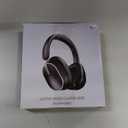 Active Noise Cancelling Headphones,120H Playtime Bluetooth 6.0 Wireless Headphones with Power Display & 6-Mic ENC Calls, 360 Spatial Audio Over Ear Headphones Foldable Headset for Travel Office Game (Black)