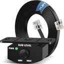 NAPHYLAIFA Universal Bass Knob Control for Car Amplifier, Bass Volume Knob with 4-Pin Extension Cable.