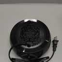 Space Heater, Portable Electric 500W PTC Ceramic Heaters for Indoor Use, Efficient Fast Heating, Tip-Over & Overheat Protection, Quiet Small Mini Desk Heater for Bathroom Home Office Bedroom (Black)