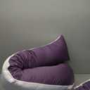 Meiz U Shaped Pregnancy Pillows for Sleeping, 65" Maternity Pillow for Full Body Support, Cooling Pregnancy Pillow with Jersey Cover, Purple (65 Inch)