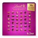 Lindt Mini Pralines, Assorted Chocolate Pralines with Premium Filling, Christmas Candy, 36 Count, 6.2 oz Box (EXP 10/31/25)
