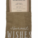 Home Wear Hand Towels Set Of 2 15x25 Pack Of 2