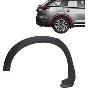 SecosAutoparts Rear Right Side Fender Trim Compatible with Mazda CX-9 2016-2023 Replace# TK48-51-W50F TK48-51-W50H TK4851W50F TK4851W50H Rear Passenger Wheel Arch Fender Molding Trim