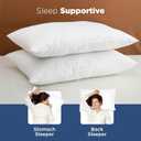 Martex Twin Pack King Bed Pillows, Set of 2 - Soft Down Alternative Pillows for Sleeping - Supportive Comfort for Back and Stomach Sleepers - Breathable Cotton Blend Cover - Made in USA