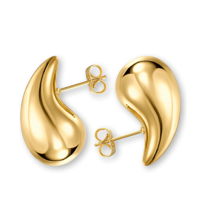 Teardrop Earrings Dupes for Women Gold Chunky Hoop Earring Dangle Earrings Water Drop Hypoallergenic Earring for Women