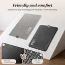 AMOAMI Kitchen Mats for Floor, Non Slip Washable Grey Kitchen Rugs Absorbent Quick Dry and Easy to Clean, Rugs for Kitchen in Front of Sink, 20*32