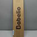 BABELIO Metal Baby Gate, 5.5inch (14cm) White Extension, Extra Wide Baby Gates for Stairs & Doorways, Pressure Mounted Walk Thru Child Gate with Door, NO Need Tools NO Drilling,28" Tall