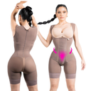 LipoLux Premium Colombian Faja for Post-Surgery Recovery – High-Compression Faja with Breathable, FeelinGirl, Color Brown, Size XXL