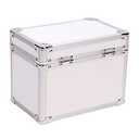 Medicine Lock Box w/Combination Lock - 5 x 7 x 5" Cabinet Safe, White