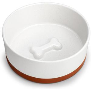 MALACASA Dog Bowls, Ceramic Dog Food and Water Bowls for Large Size Dogs, 6 Cups Capacity Pet Bowl for Large Dogs.1-Pack (L-6 Cups)