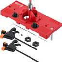 35mm Hinge Hole Jig Drill Guide Set, Woodworking Puncher Hinge Drilling Tool SetSuitable for Face Frame Cabinet Cupboard Door Hinges Installation