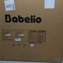 Babelio Baby Playpen with Canopy, Pop up Toddler Tent, Travel/Nap, Indoor and Outdoor, Portable&Foldable, Beach Tent, Sun Protection, Double-Door, One-Touch Storage - Grey