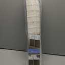 Vivvigo No Drill Bamboo Roman Shades Cordless, White, 23" W x 48" H