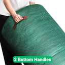 4 Pack 72 Gallons Reusable Yard Waste Bag, Large Lawn and Leaf Bags with 4 Reinforced Handles, Heavy Duty Large Garden Waste Bin Container for Leaves, Grass Clippings, Camping Yard Recycling