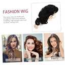 Half Black White Wig Witch Costume Accessory for Women Synthetic High-temperature Fiber Stage Performance Festival Party Halloween Cosplay