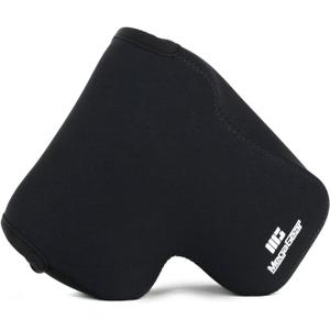 MegaGear Ultra Light Neoprene Camera Case, with Carabiner Compatible with Sony Cyber-Shot DSC-RX10 IV, DSC-RX10 III - Black - MG755 (One Size)
