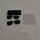 2Pcs Polarized Clip for Ray-Ban Meta Wayfarer RW4006 & Gen 2 RW4012 Regular (50-22), Discoloration Clip-on for Ray-Ban Meta Wayfarer Gen 2 Protect Your Eyes, Cool and Fashion (Black+Green)