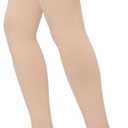 1 Pair Compression Stockings for Women & Men, Thigh High Length 15-20mmHg Graduated Compression Socks for Nursing Sports Varicose Veins, Dot Top, Closed Toe, Mix,2XL