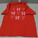 Heart Candy Cane Pink Bow Christmas T-Shirt, Medium