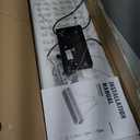 7PM Rectangle K9 Crystal Chandelier Modern Rectangular Pendant Lighting Fixture for Dining Room Kitchen Island Bedroom Black L40 x W10 x H10