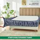 Biscaynebay Decorative Box Spring Cover Full & Full XL Size, Dark Grey Luxurious Jersey Knitting Stretchy Wrap Around 4 Sides Bed Skirt for Home/Hotels, Easy Fit Wrinkle & Fade Free Machine Washable