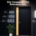 5 Inch Backlit House Numbers for Outside, Stainless Steel, LED Illuminated Home Address Number, Modern Lighted Address Signs for Houses, Restaurant, Waterproof