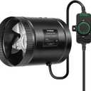 VIVOSUN Inline Booster Duct Fan 6 275 CFM with Speed Controller, HVAC Exhaust Ventilation Fan with Low Noise for Basements, Bathrooms, Kitchens, Attics, Grow Tents