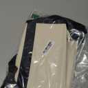 TOPDesign 1 | 3 | 6 | 30 Pack Canvas Tote Bag with an External Pocket, Reusable Grocery Shopping Bag, Top Zipper Closure, Daily Essentials (Black/Natural Pack of 1)