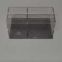 HeCuPMMA Magnetic Dry Erase Marker Holder - Non-Slip Acrylic Pen Organizer with Powerful Magnets for Whiteboard, Refrigerator, Office Desk, Classroom Supplies & Home Organization-Clear