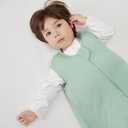 Duomiaomiao 1 Pack Buttery Soft Rayon Made from Bamboo Baby Sleep Sack 0-6 Months 1.0 TOG, Premium Baby Sleeping Bag 2-Way Zipper for Babies 70cm