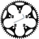 110/130 BCD Chainring 36/38/40/42/44/46/48/50/52/54/56/58/60T Round Narrow Wide Bicycle Chainring with 5 Screws for Road Bike Folding Bicycle