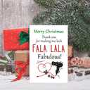 2 x Funny Hair Stylist Beautician Christmas Card, Cute Christmas Appreciation Card for Beauty Shop Worker Hairdresser, Beautician Hair Stylist Xmas Holiday Thank You Cards for Him Her (#13)