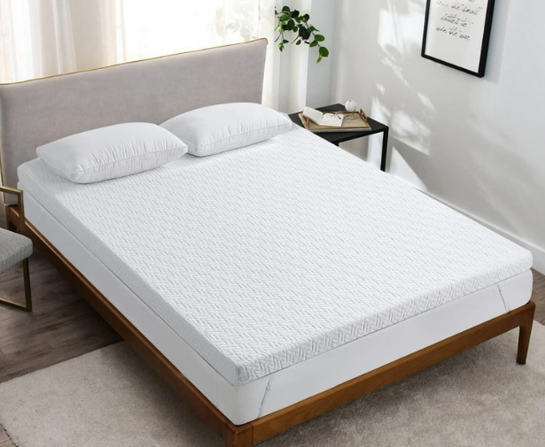 bedluxury 3 Inch Full Size Gel Mattress Topper Gel Memory Foam, High Density Soft Foam Mattress Pad Cover for Pressure Relief, Bed Topper with Removable Breathable Rayon Made from Bamboo Cover